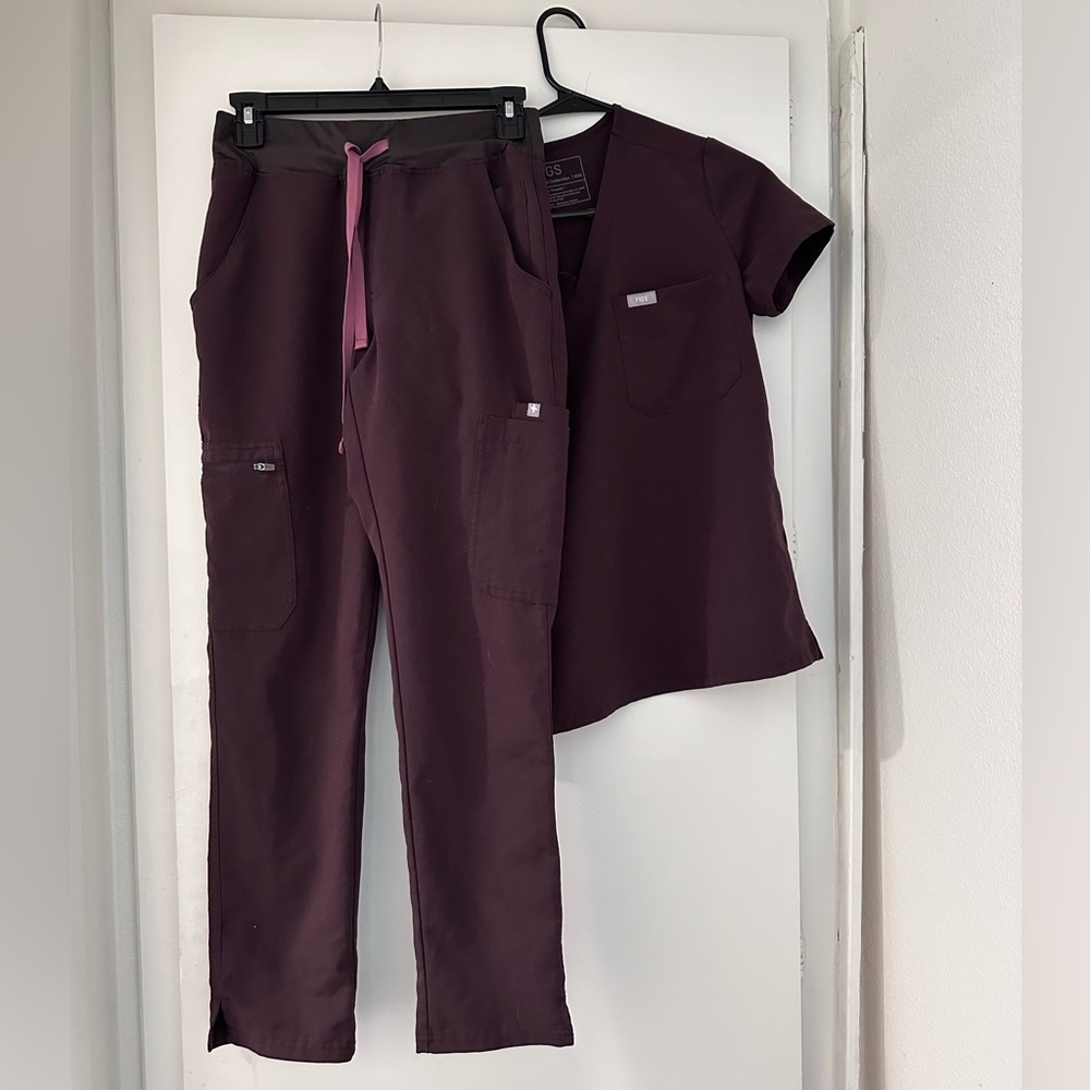 Figs xxs Catrina one pocket top, pants xs petite